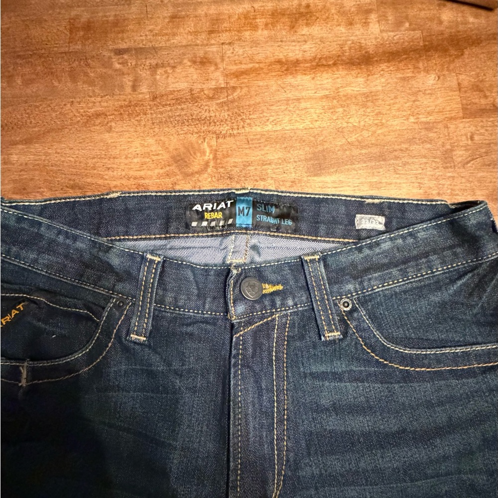 Ariat Men's Dark Blue Slim Straight Jeans